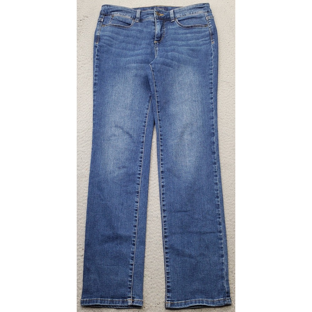 Talbots Simply Flattering Jeans Womens 4 Blue Denim Stretch Classic 5-Pockets